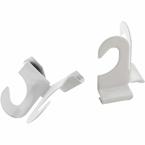 Baumgartens White Suspended Ceiling Hooks, 2 Inches Long, 2 Pack