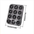 thumbnail image 2 of Teissuly DoughnuTbaking Plate, Non Stick 6-9-12 Hole Doughnu Plate With Lace, Carbon Steel Doughnu Mould And Mini Baking Plate, Household Christmas Party Doug Teissuly WER202311212083, 2 of 2