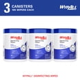 thumbnail image 2 of WypAll Brand Disinfecting Wipes (54481), with Hydrogen Peroxide Disinfectant Cleaner for Commercial, Industrial & Healthcare, 5.75 x 7 inch Sheets, Fresh Scent (3 Canisters of 185 Sheets), 2 of 9