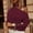 Wine, variant on Women's Fashion Sweaters Cold Shoulder Casual Tops Long Sleeve Chocker Neck Pullover Fall Winter Fashion Comfy Soft Shirts Outdoor Knitwear Blouses