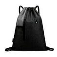 thumbnail image 3 of Mochila deportiva unisex de moda, informal, de cuerda, para la escuela, de viaje y playa, 2024, 3 of 8