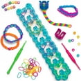thumbnail image 4 of Rainbow Loom: Bead Station - DIY Bands Bracelet Making Kit, 1200 Bright Rubber Bands, 200 Beads, 2x Finger Looms, Jewelry Crafting Activity, Kids 7+, 4 of 8