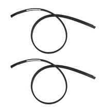 2x Durable Black PVC Weatherstrips for Toyota Tundra Crewmax for Roof Drip Side Moulding Replacement 2007-2021 Models