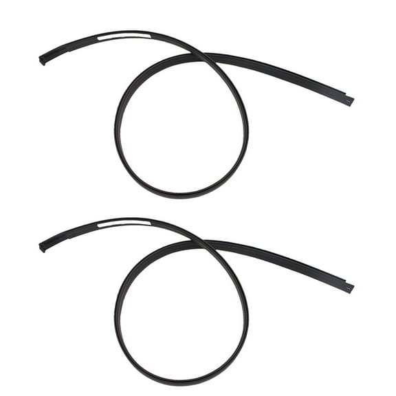 2x Durable Black PVC Weatherstrips for Toyota Tundra Crewmax for Roof Drip Side Moulding Replacement 2007-2021 Models