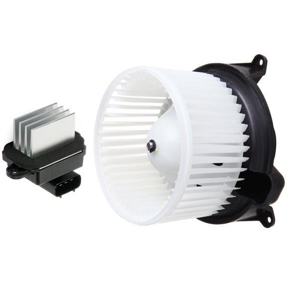 cciyu HVAC Blower Motor Heater Blower Motor and HVAC Resistor Blower Motor Module fit for 2005-2009 for Nissan Armada,2004-2012 for Nissan Titan