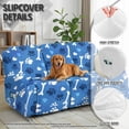 thumbnail image 4 of Xoenoiee Dog Paw Bone Heart Print 8 Pieces Stretch Sectional Recliner Sofa Slipcover Soft Fitted Fleece 3 Seats Couch Cover Washable Furniture Protector with Elasticity for Kids Pet, 4 of 7