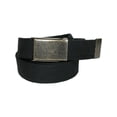 thumbnail image 2 of CTM  Fabric Belt with Flip Top Nickel Buckle (Pack of 3) (Men), 2 of 5