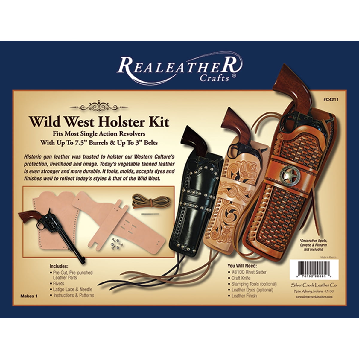 Realeather(R) Crafts Wild West Holster Kit