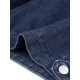 thumbnail image 5 of Chaleco sin mangas de mezclilla para mujeres de talla grande Agnes Orinda con bolsillos en el pecho 2X azul oscuro, 5 of 6