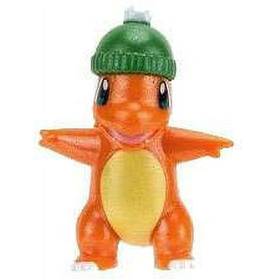 Pokemon Charmander in Winter Hat Mini PVC Figure (Pearlized Color Version) (No Packaging)