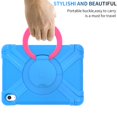 thumbnail image 3 of SaniMore Case for Apple iPad 10.9 Inch 10th Generation (Model number: A2757 A2777), [360 Rotating Stand] [Full-Body Shockproof] Lightweight Rugged Protective Covers for Kids, Blue + Rose, 3 of 8