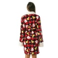 thumbnail image 3 of Just Love Sherpa Trim Plush Robe for Women 6761-10334-L (Buffalo Plaid Christmas, Medium), 3 of 3