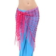 thumbnail image 4 of BellyLady Belly Dance Hip Scarf, Egyptian Triangle Shawl, Christmas Git Idea-ROSERED, 4 of 6