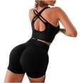 thumbnail image 6 of Fashion 2 Piece Sets for Women,Women’s 2 Piece Workout Set Sports Bra Tank Top with Built-in Pads & High Waist Shorts Yoga Outfit My Items, 6 of 6
