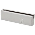 thumbnail image 2 of CRL DR2SSA12PL Satin Anodized 1/2" Glass Low Profile Square Door Rail With Lock - 8" Patch, 2 of 3