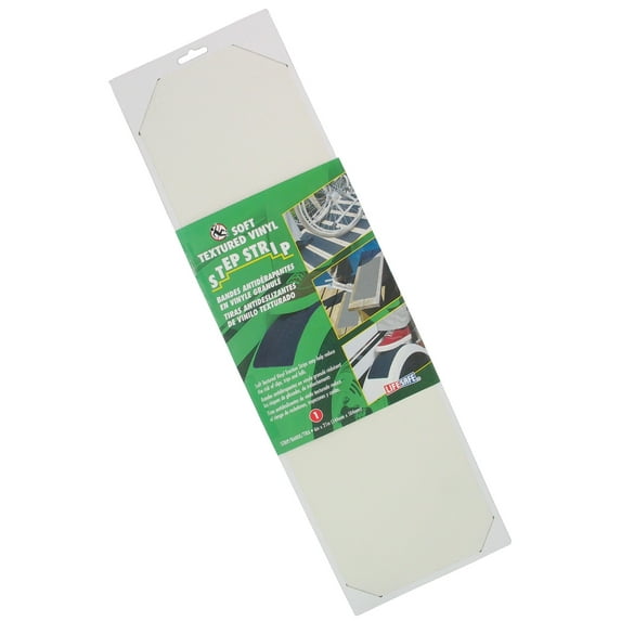Incom Re6510wh 6" X 21" White Soft Textured Non Skid Vinyl Traction Strip