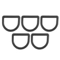 thumbnail image 4 of D Ring Buckle Strap,5 Pcs D Ring D Ring Surf Ring Plastic D Ring Sturdy Construction, 4 of 8