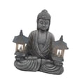 thumbnail image 4 of Fancyes Buddha Statue Religious Sculpture Collection Artwork Harz Figure Figure Handicrafts for Courtyard Women Mom Terrace Lighthouse, 4 of 8