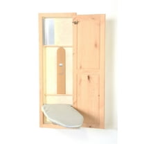 HIDE-AWAY IRONING BOARD KNOTTY ALDER WITH SHAKER DOOR