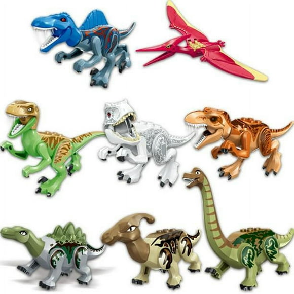 Jurassic World Dinosaur Building Kits Set Toys Compatible For Lego For 6 Year Olds & Up 77037 8PCS