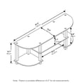 thumbnail image 2 of Centro de entretenimiento televisivo Furinno Turn-Tube Wide Amber Pine, 2 of 6