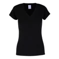 thumbnail image 1 of Playera Mujer Dama Manga Corta Cuello V 100 Algodón - Yazbek, 1 of 3