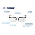 thumbnail image 2 of Gafas de seguridad Bullhead Safety Swordfish Bifocal 2.5 Diopter, 2 of 6