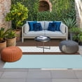 thumbnail image 2 of Blue Brown Morocco Outdoor Rug for Patio/Deck/Porch, Non-Slip Large Area Rug 4 x 6 Ft, Geometric Stripes Aqua Stitching Indoor Outdoor Rugs Washable Area Rugs, Reversible Camping Rug Carpet Runner, 2 of 8