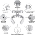 thumbnail image 6 of Neck Massager,Portable Neck Relaxation Device,4-Head Portable Vibrating Neck Massager  with 6 Vibration Modes & 15 Intensity Levels, 6 of 6