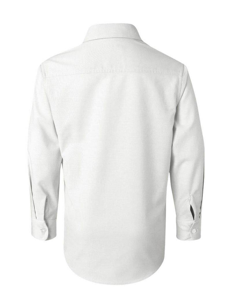 French Toast Boys Long Sleeve Oxford Shirt (Standard & Husky), Light Blue, 10