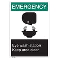 thumbnail image 1 of ANSI Z535 Rigid Plastic "Emergency Eye Wash…", 7" x 10" (16 Units), 1 of 1