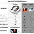 thumbnail image 5 of FIT KING Foot Circulation Stimulator with EMS TENS Pads, Pain Relief Massager, White, 5 of 5