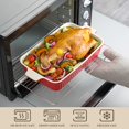 thumbnail image 4 of Rectangular Porcelain Baking Dish Set, 4 Piece Red, Multi-Size Kitchen Cookware, 4 of 7