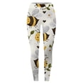thumbnail image 3 of MKLEKYY Leggings push up para mujer, pantalones de yoga floreados para mujer | Leggings con cintura elástica y sin transparencias, 3 of 3