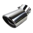 thumbnail image 2 of Car Exhaust Muffler Tip Exhaust Pipe Modified Chrome Stainless Rear Tail Round, 2 of 4