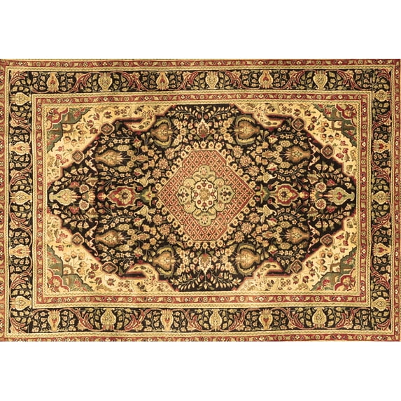 Ahgly Company Indoor Rectangle Persian Brown Traditional Area Rugs, 2' x 3'