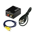 thumbnail image 1 of MasteelfCA Digital to Analog Audio Converter Audio Switch Box Optical to RCA AV Switcher Selector Box Coaxial Toslink Audio Converter (Black), 1 of 7