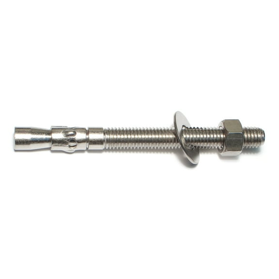 1/2" x 5-1/2" 304 Stainless Steel Coarse Thread Wedge Anchor Bolts WASS-066