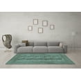 thumbnail image 3 of Ahgly Company Indoor Square Persian Light Blue Traditional Area Rugs, 5' Square, 3 of 4