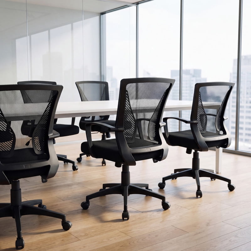 Furmax Ergonomic Mesh Office Chair, Mid Back, Lumbar Support