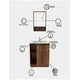thumbnail image 4 of Combo Gabinete De Baño MADRID Y Botiquín Con Espejo, 4 of 6