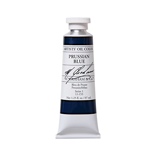 M. Graham Artist Oil Paint Prussian Blue 1.25oz/37ml Tube Walmart Canada