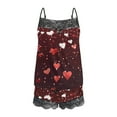 thumbnail image 4 of Censtreet Womens Pajama Sets Soft Sleepwear 2 Piece Cami Shorts Set Heart Printed Pj Nightwear, 4 of 5