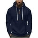 thumbnail image 2 of pstuiky manga larga de hombre, Sudadera con capucha y cremallera de color liso para hombre, jersey de manga larga, sudaderas con capucha tops de invierno para hombre m, 2 of 9