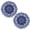 Blue, variant on BomHCS 12 Inch Lace Crochet Doilies Table Placemat Washable Kitchen Round Leaves Decor Doily,Set of 2