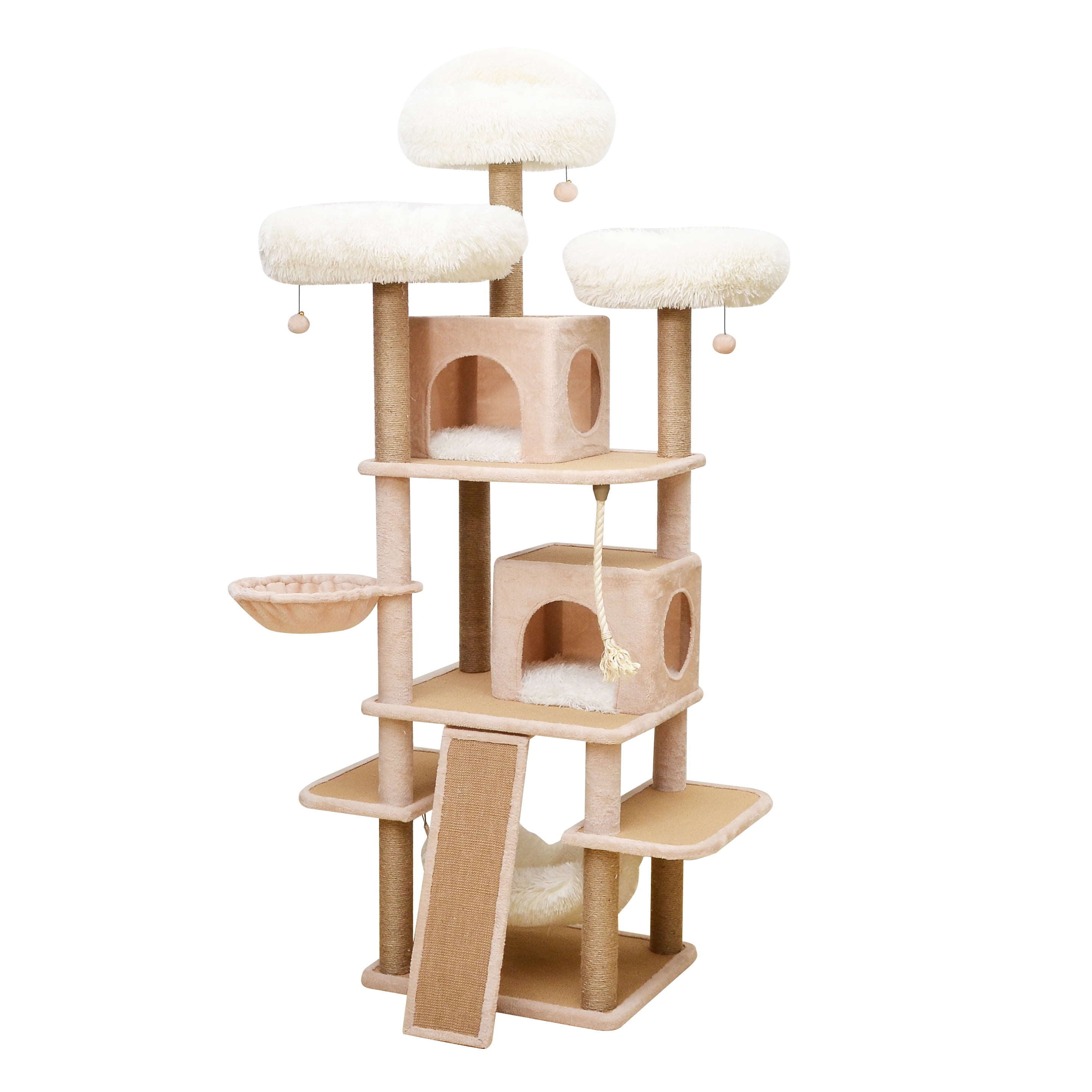 Catry Deluxe Cat Tree Castle Complex Tower with Cat Hammock