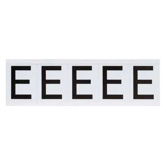 BRADY 9714-E Letter Label,E,2-1/4inHx1-13/16inW,Vinyl