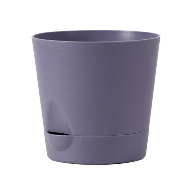 Maceta de riego automático, maceta decorativa multifunción, maceta para flores Púrpura