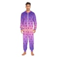 thumbnail image 3 of FORMRS Onesies Pajama for Adults Unisex Hoodie Winter Jumpsuit One Piece Sleepwear, Sizes S-2XL, Pixel Love, 3 of 7