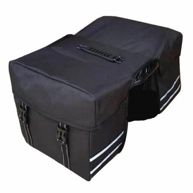 Visland Bike Rear Rack Bag 25L Large Capacity Reflective Hard Shell Cycling Road Mountain Bicycle Trunk Pannier Rear Seat Carrier Storage Pouch Bike Accessories